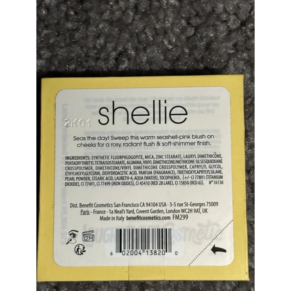 Benefit Shellie Warm Seashell Pink Blush Powder 6g 0.21oz NIB